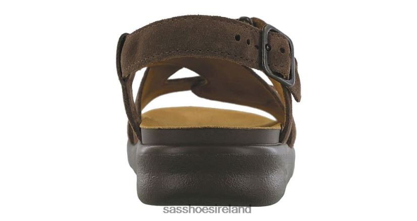 Women SAS Huggy Cross Strap Sandal Versatile X88N24162 Teddy