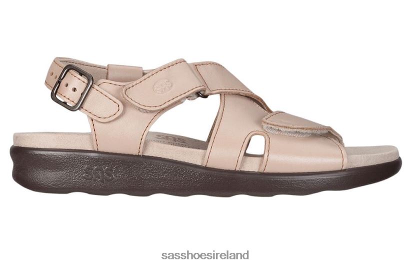 Women SAS Huggy Cross Strap Sandal Versatile X88N24164 Truffle