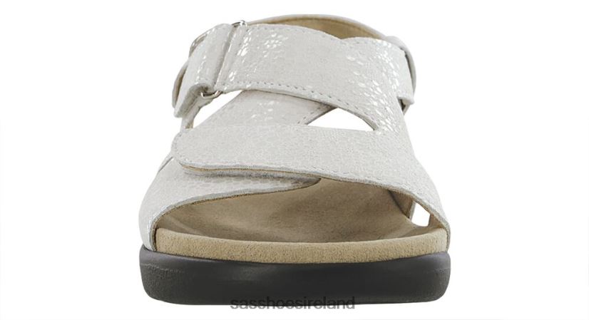 Women SAS Huggy Cross Strap Sandal Versatile X88N24168 Vanilla