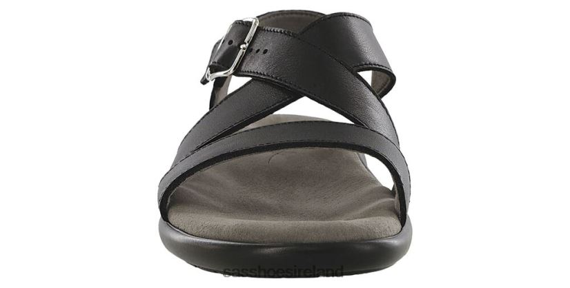 Women SAS Laguna Cross Strap Sandal Versatile X88N24171 Black