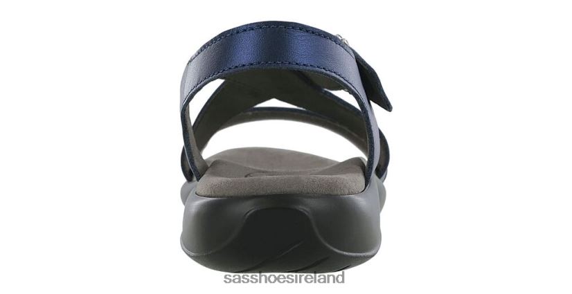 Women SAS Laguna Cross Strap Sandal Versatile X88N24172 Blue Perlato