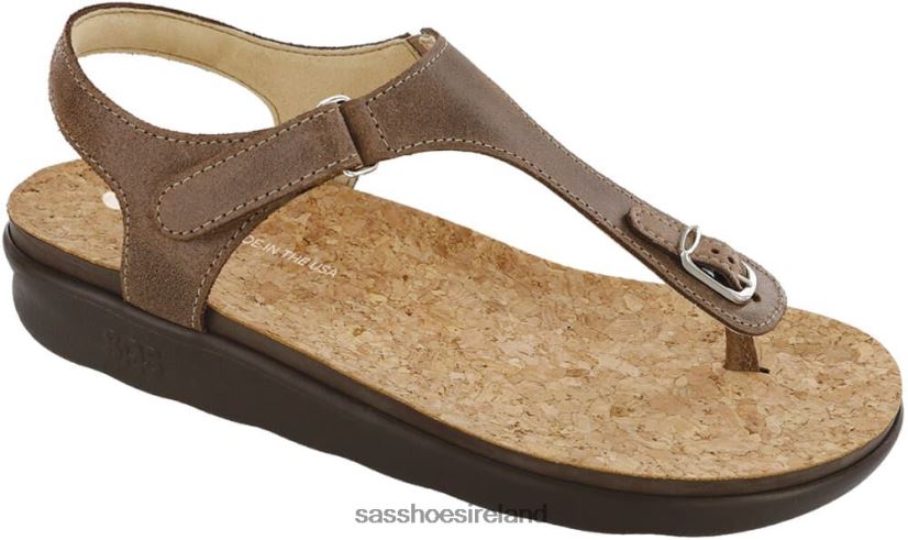Women SAS Marina T-Strap Sandal Versatile X88N24138 Brown