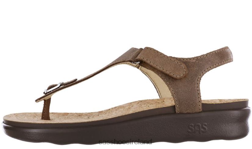 Women SAS Marina T-Strap Sandal Versatile X88N24138 Brown