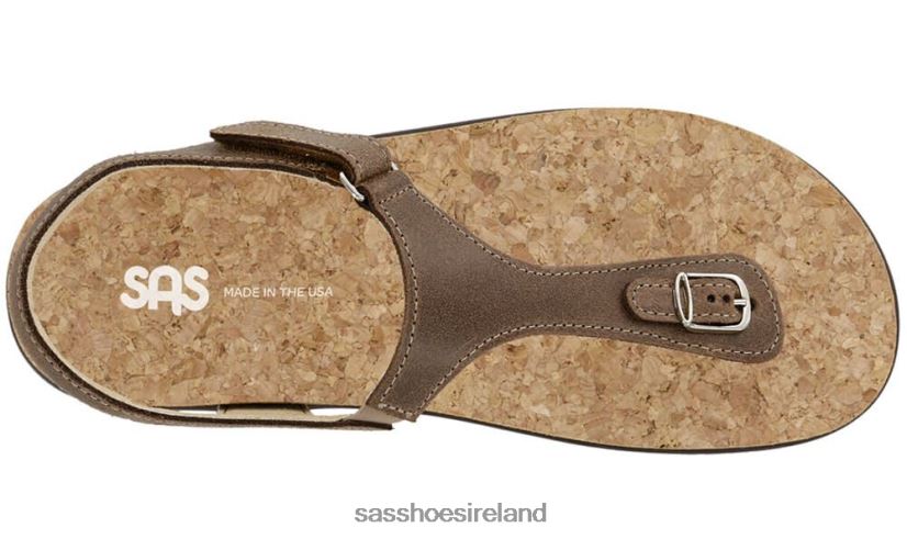 Women SAS Marina T-Strap Sandal Versatile X88N24138 Brown