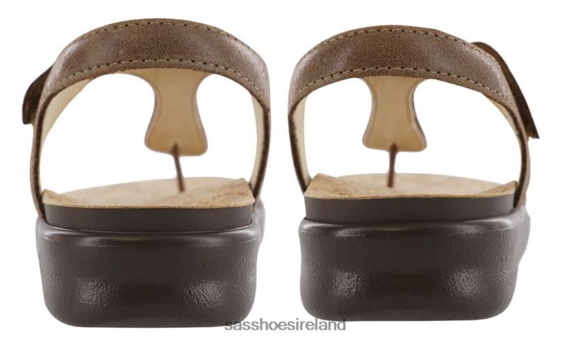 Women SAS Marina T-Strap Sandal Versatile X88N24138 Brown