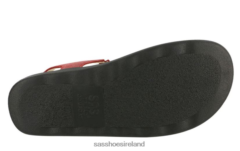 Women SAS Marina T-Strap Sandal Versatile X88N24140 Red