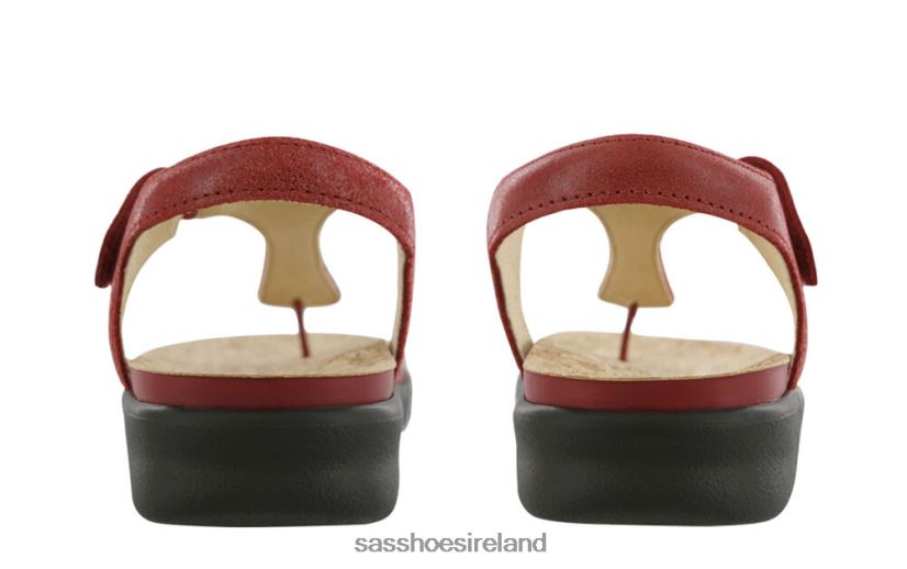 Women SAS Marina T-Strap Sandal Versatile X88N24140 Red