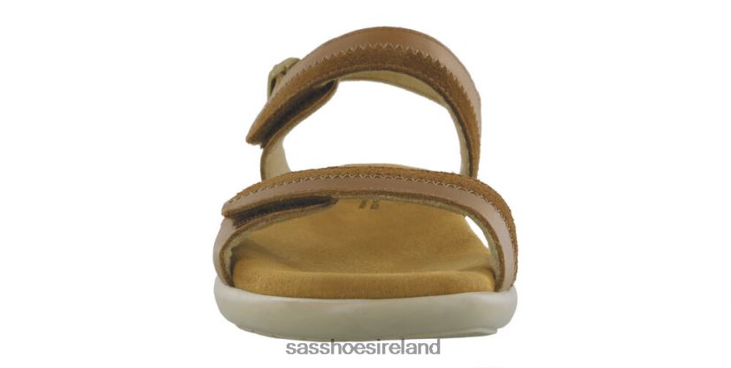 Women SAS Nudu Heel Strap Sandal Versatile X88N24101 Hazel