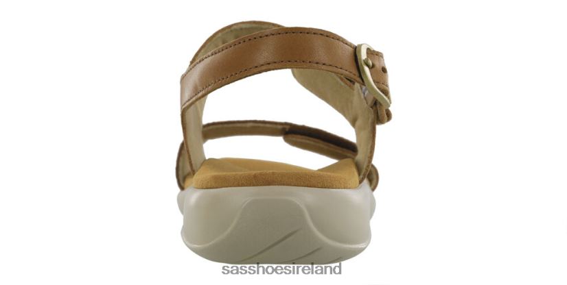 Women SAS Nudu Heel Strap Sandal Versatile X88N24101 Hazel