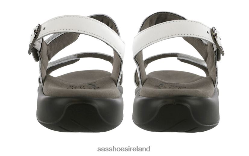 Women SAS Nudu Heel Strap Sandal Versatile X88N2497 White