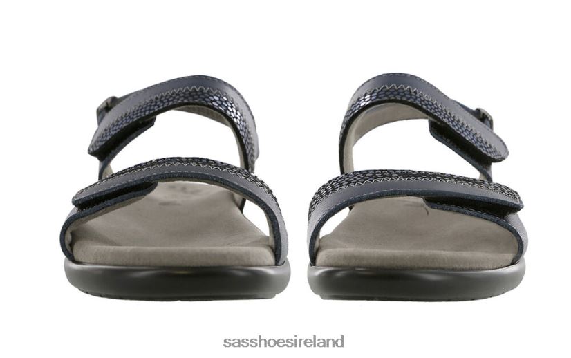 Women SAS Nudu Heel Strap Sandal Versatile X88N2498 Navy