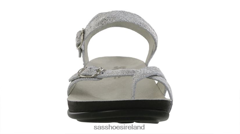 Women SAS Pampa Toe Loop Sandal Versatile X88N24136 Plata