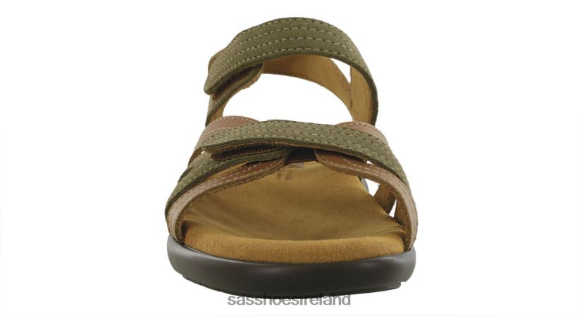 Women SAS Pier Heel Strap Sandal Versatile X88N2459 Desert Sage