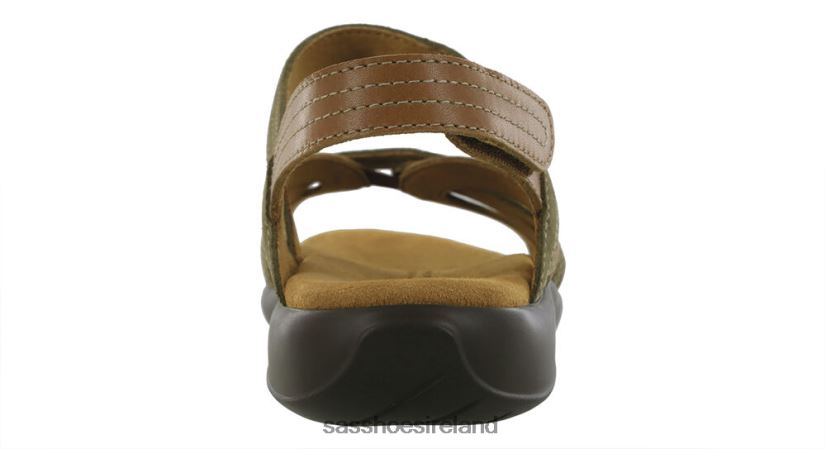 Women SAS Pier Heel Strap Sandal Versatile X88N2459 Desert Sage