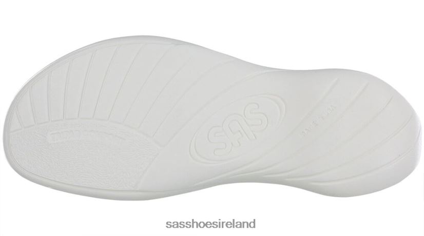 Women SAS Pier Heel Strap Sandal Versatile X88N2460 Chalk