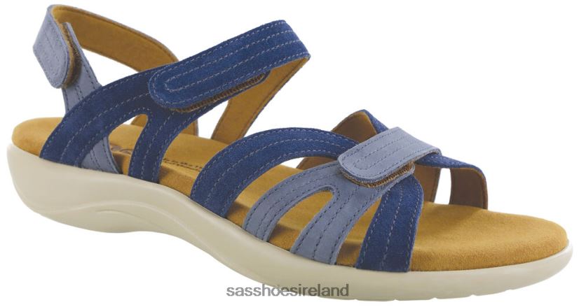 Women SAS Pier Heel Strap Sandal Versatile X88N2463 Oceania