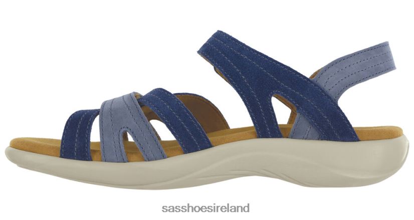 Women SAS Pier Heel Strap Sandal Versatile X88N2463 Oceania