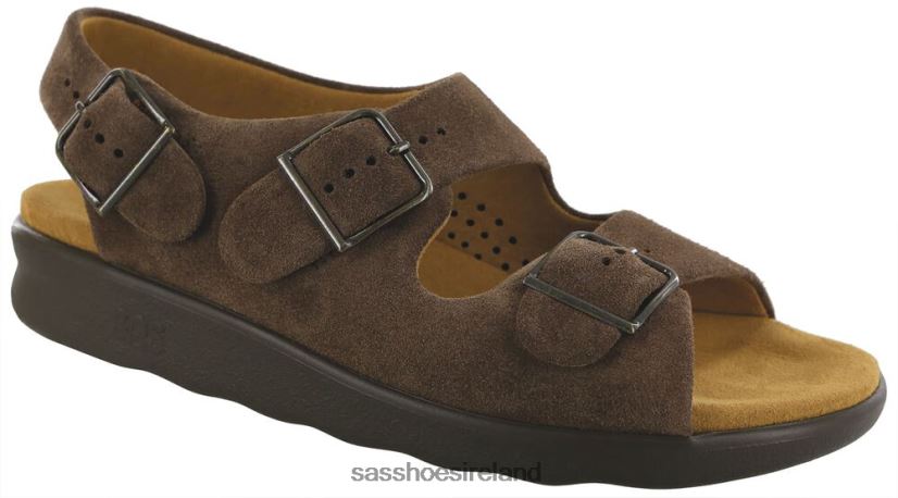 Women SAS Relaxed Heel Strap Sandal Versatile X88N24110 Teddy