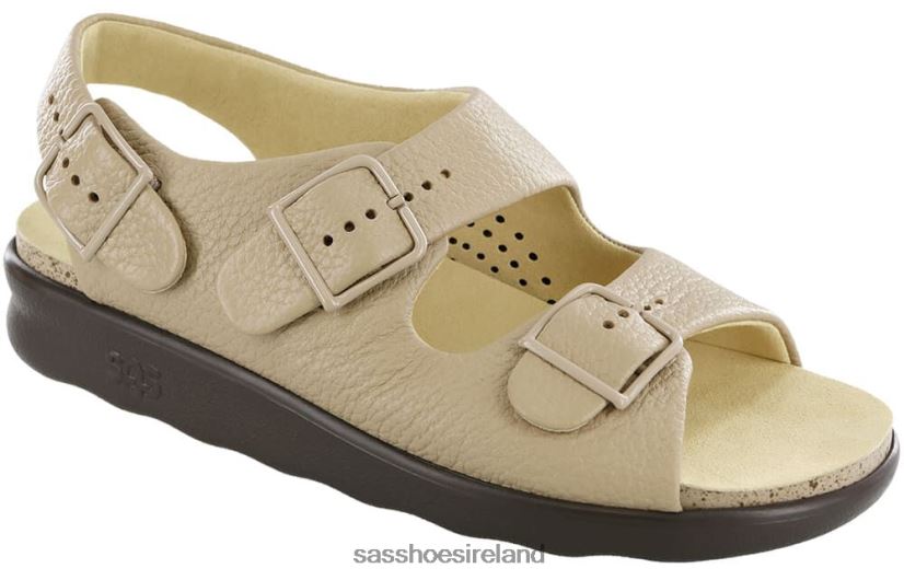 Women SAS Relaxed Heel Strap Sandal Versatile X88N24112 Natural