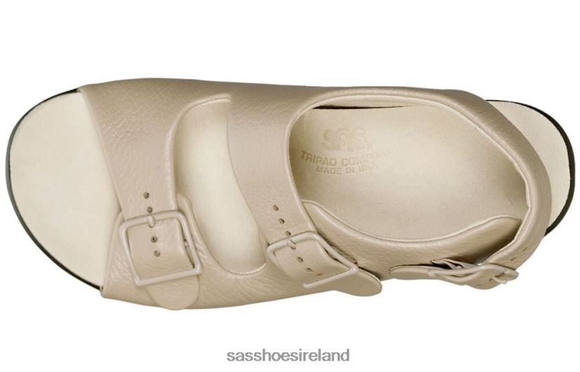 Women SAS Relaxed Heel Strap Sandal Versatile X88N24112 Natural