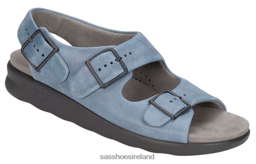 Women SAS Relaxed Heel Strap Sandal Versatile X88N24113 Denim