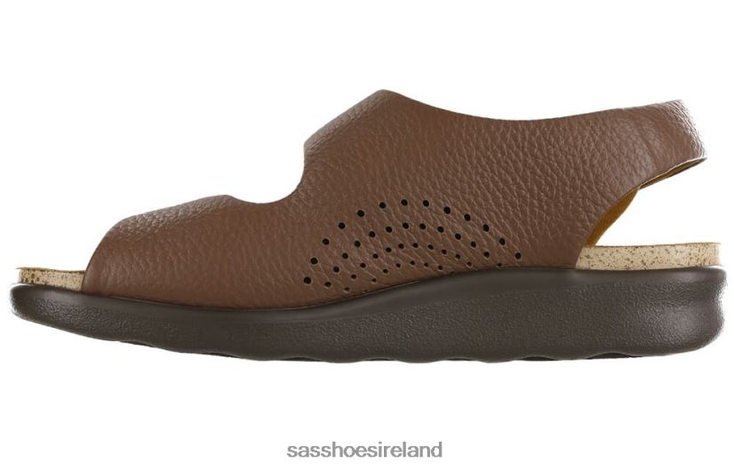 Women SAS Relaxed Heel Strap Sandal Versatile X88N24116 Amber