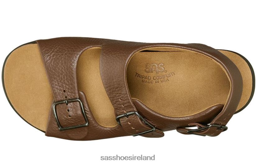 Women SAS Relaxed Heel Strap Sandal Versatile X88N24116 Amber