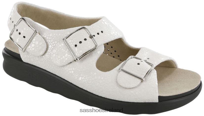 Women SAS Relaxed Heel Strap Sandal Versatile X88N24119 Vanilla