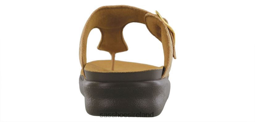 Women SAS Sanibel T-Strap Slide Sandal Versatile X88N2427 Golden Cork
