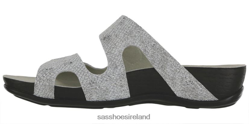 Women SAS Seaside Slide Sandal Versatile X88N2410 Plata