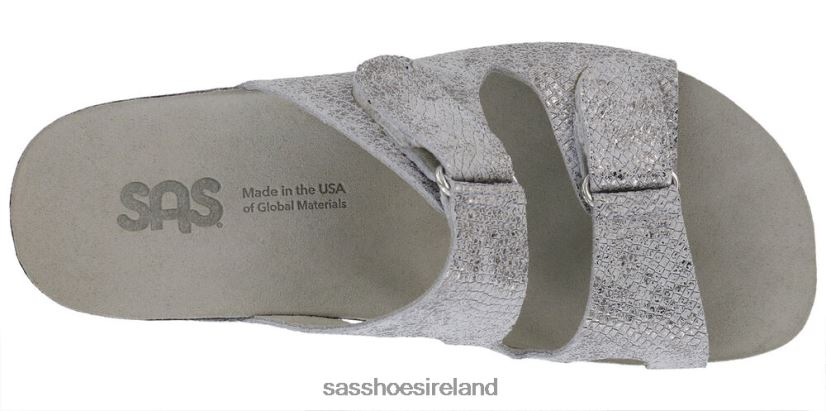 Women SAS Seaside Slide Sandal Versatile X88N2410 Plata