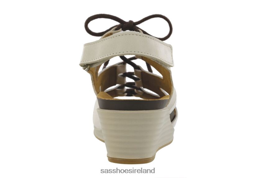 Women SAS Sedona Lace Up Wedge Sandal Versatile X88N24435 Driftwood