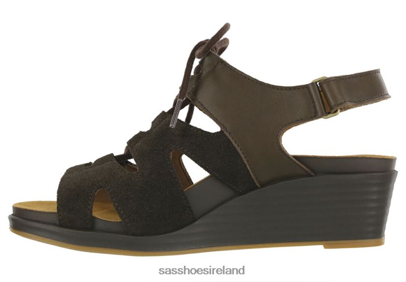 Women SAS Sedona Lace Up Wedge Sandal Versatile X88N24437 Woodlands