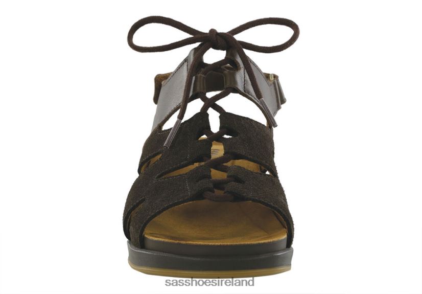 Women SAS Sedona Lace Up Wedge Sandal Versatile X88N24437 Woodlands