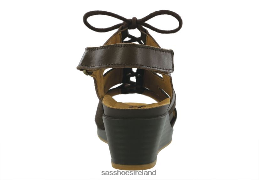 Women SAS Sedona Lace Up Wedge Sandal Versatile X88N24437 Woodlands