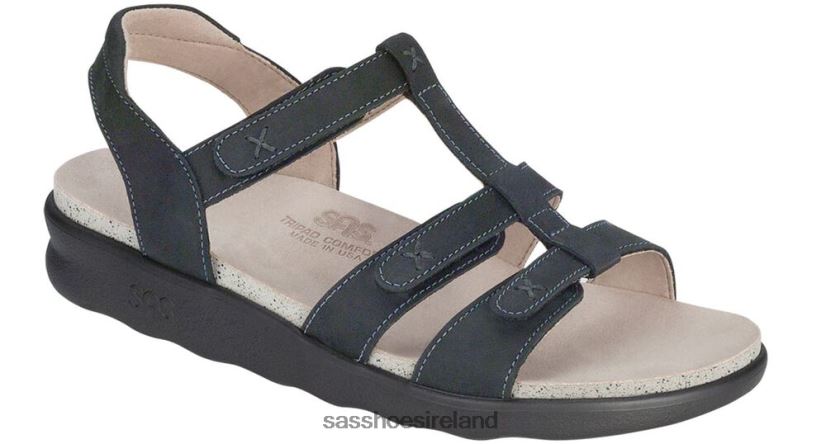 Women SAS Sorrento T-Strap Sandal Versatile X88N24153 Nero