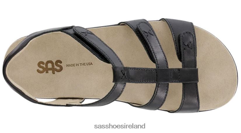 Women SAS Sorrento T-Strap Sandal Versatile X88N24156 Black
